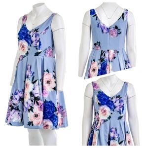 24w City Chic lilac peony dress